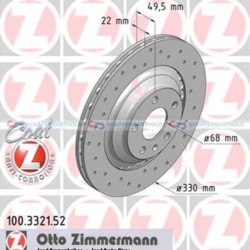 Bromsskiva, Bakaxel — Bakaxel från Autofrance