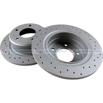 Bromsskiva, Bakaxel — Bakaxel från Autofrance