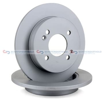 Bromsskiva, Bakaxel — Bakaxel från Autofrance