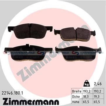 Bromsbeläggssats, Framaxel — Framaxel från Autofrance