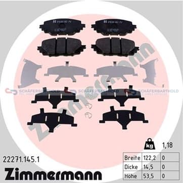 Bromsbeläggssats, Framaxel — Framaxel från Autofrance