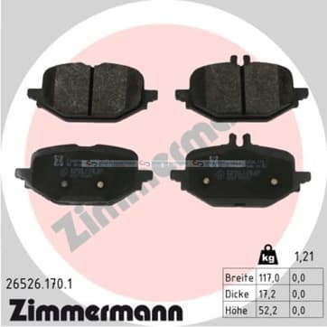 Bromsbeläggssats, Bakaxel — Bakaxel från Autofrance