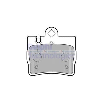 Bromsbeläggssats, Bakaxel — Bakaxel från Autofrance