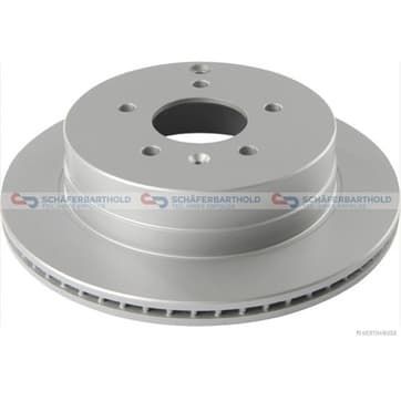 Bromsskiva, Bakaxel — Bakaxel från Autofrance