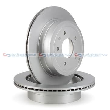 Bromsskiva, Bakaxel — Bakaxel från Autofrance