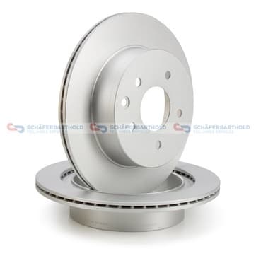 Bromsskiva, Bakaxel — Bakaxel från Autofrance