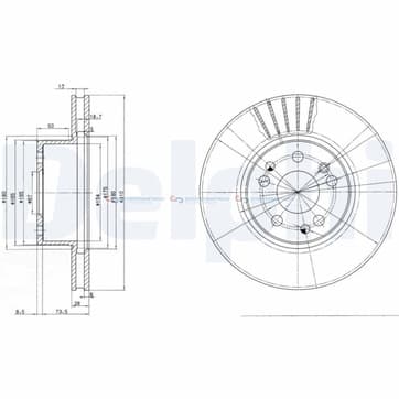 Bromsskiva AußenØ-310mm från Autofrance