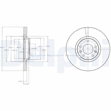 Bromsskiva AußenØ-320mm från Autofrance
