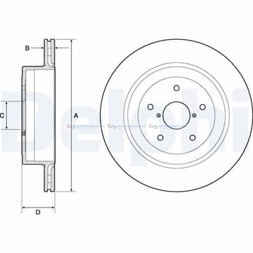 Bromsskiva AußenØ-316mm från Autofrance