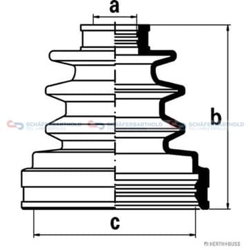 Damasksats, drivaxel, Framaxel, båda sidor — Framaxel, båda sidor från Autofrance