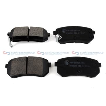 Bromsbeläggssats, Bakaxel — Bakaxel från Autofrance