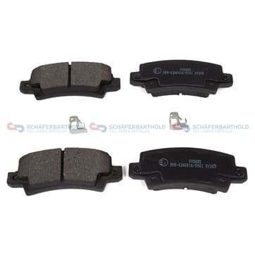 Bromsbeläggssats, Bakaxel — Bakaxel från Autofrance