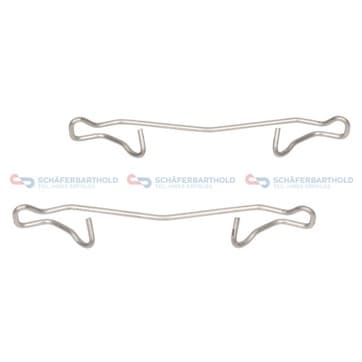 Tillbehörssats, bromsbelägg, Framaxel — Framaxel från Autofrance