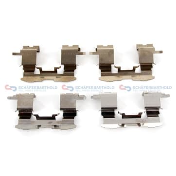 Tillbehörssats, bromsbelägg, Framaxel — Framaxel från Autofrance