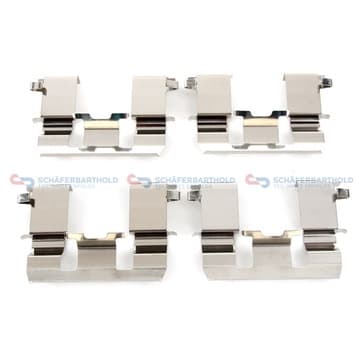 Tillbehörssats, bromsbelägg, Framaxel — Framaxel från Autofrance