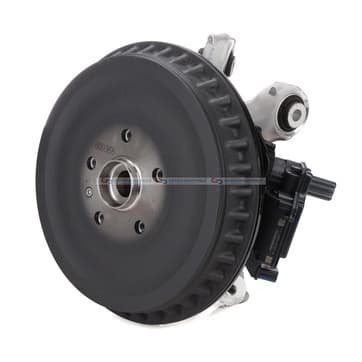 Styrklo, hjulupphängning, Bakaxel vänster