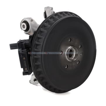 Styrklo, hjulupphängning, Bakaxel vänster