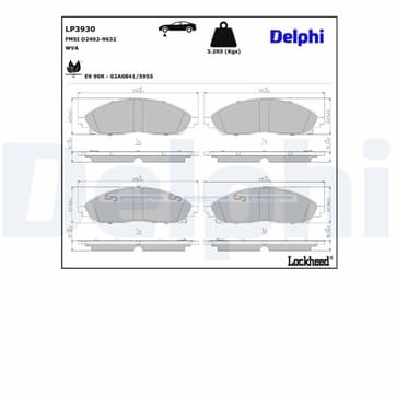 Bromsbeläggssats från Autofrance