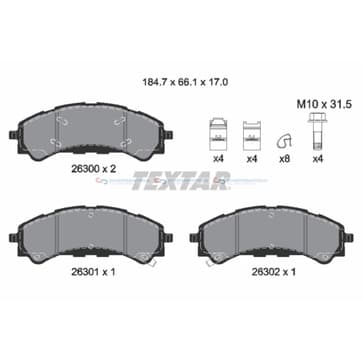 Bromsbeläggssats från Autofrance