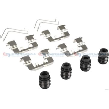 Tillbehörssats, bromsbelägg, Framaxel — Framaxel från Autofrance