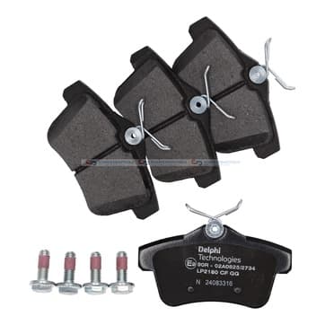 Bromsbeläggssats, Bakaxel — Bakaxel från Autofrance