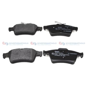 Bromsbeläggssats, Bakaxel — Bakaxel från Autofrance