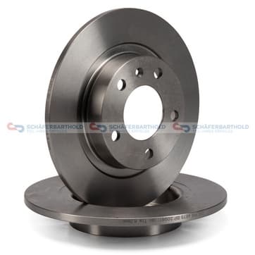 Bromsskiva, Bakaxel — Bakaxel från Autofrance