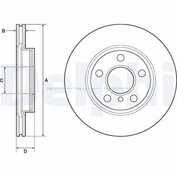 Bromsskiva AußenØ-280mm från Autofrance