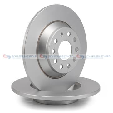 Bromsskiva, Bakaxel — Bakaxel från Autofrance