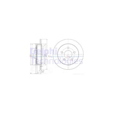 Bromsskiva, Bakaxel — Bakaxel från Autofrance