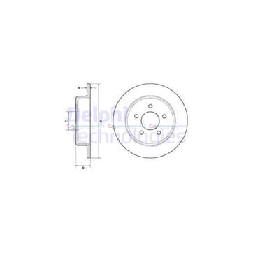 Bromsskiva, Bakaxel — Bakaxel från Autofrance