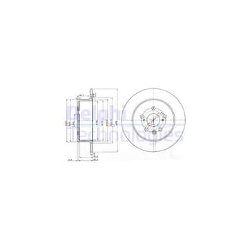 Bromsskiva, Bakaxel — Bakaxel från Autofrance