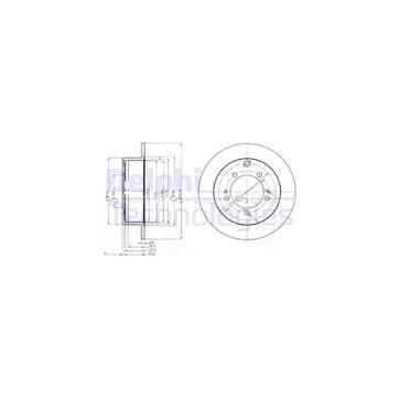 Bromsskiva, Bakaxel — Bakaxel från Autofrance