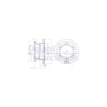 Bromsskiva, Bakaxel — Bakaxel från Autofrance