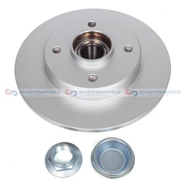 Bromsskiva, Bakaxel — Bakaxel från Autofrance