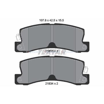 Bromsbeläggssats från Autofrance