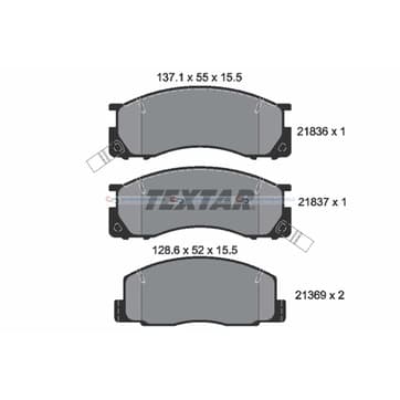 Bromsbeläggssats från Autofrance