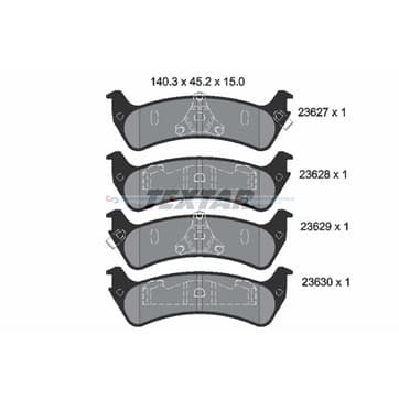 Bromsbeläggssats från Autofrance