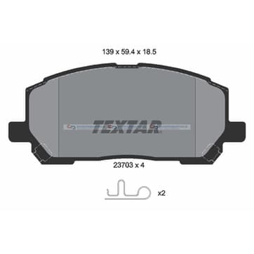 Bromsbeläggssats, Framaxel — Framaxel från Autofrance