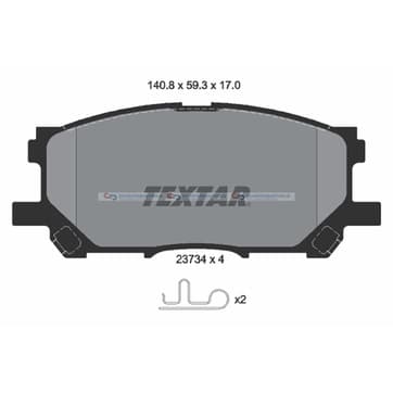 Bromsbeläggssats från Autofrance