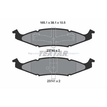 Bromsbeläggssats från Autofrance