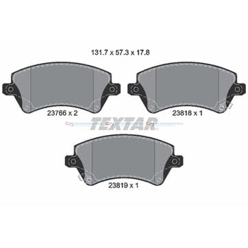 Bromsbeläggssats, Framaxel — Framaxel från Autofrance