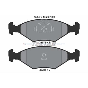 Bromsbeläggssats från Autofrance