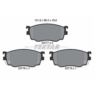 Bromsbeläggssats från Autofrance