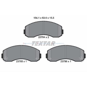 Bromsbeläggssats från Autofrance