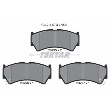 Bromsbeläggssats från Autofrance