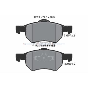 Bromsbeläggssats från Autofrance