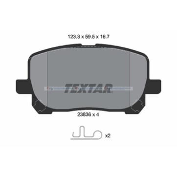 Bromsbeläggssats från Autofrance