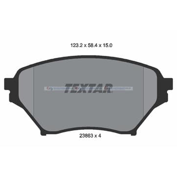 Bromsbeläggssats från Autofrance