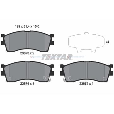 Bromsbeläggssats från Autofrance